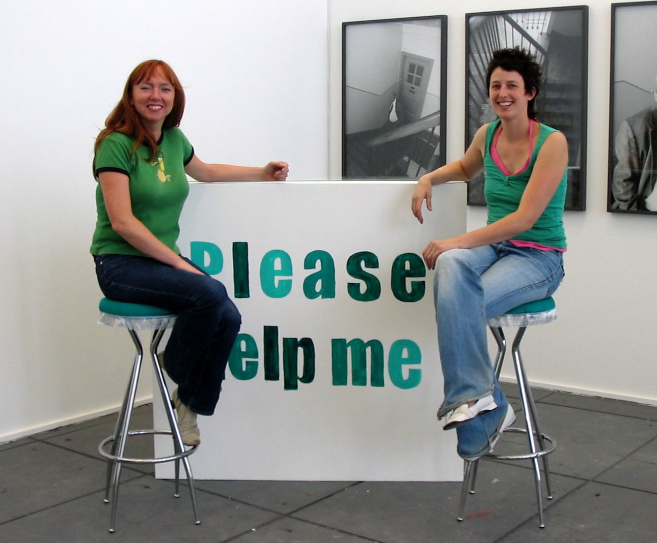 Susan & Sabine by Please help me bar Berlin 2003