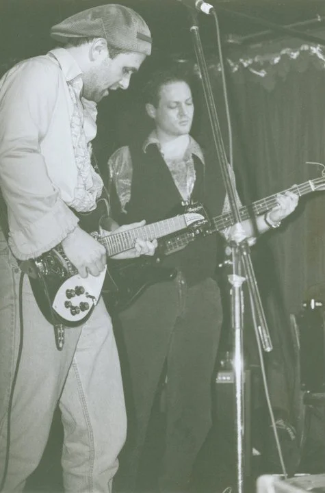 ( Picture 2 ) Performing at CBGBs with my friend Kevin, before the illustrious punk club turned into a John Varvatos boutique.