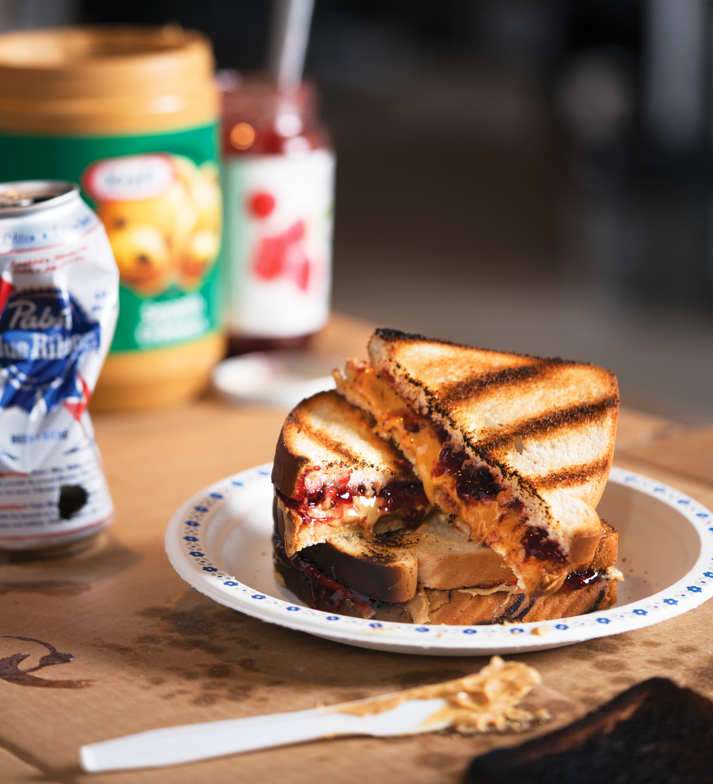 Peanut Butter & Jelly Sandwich (and beer) — Naked in the Kitchen