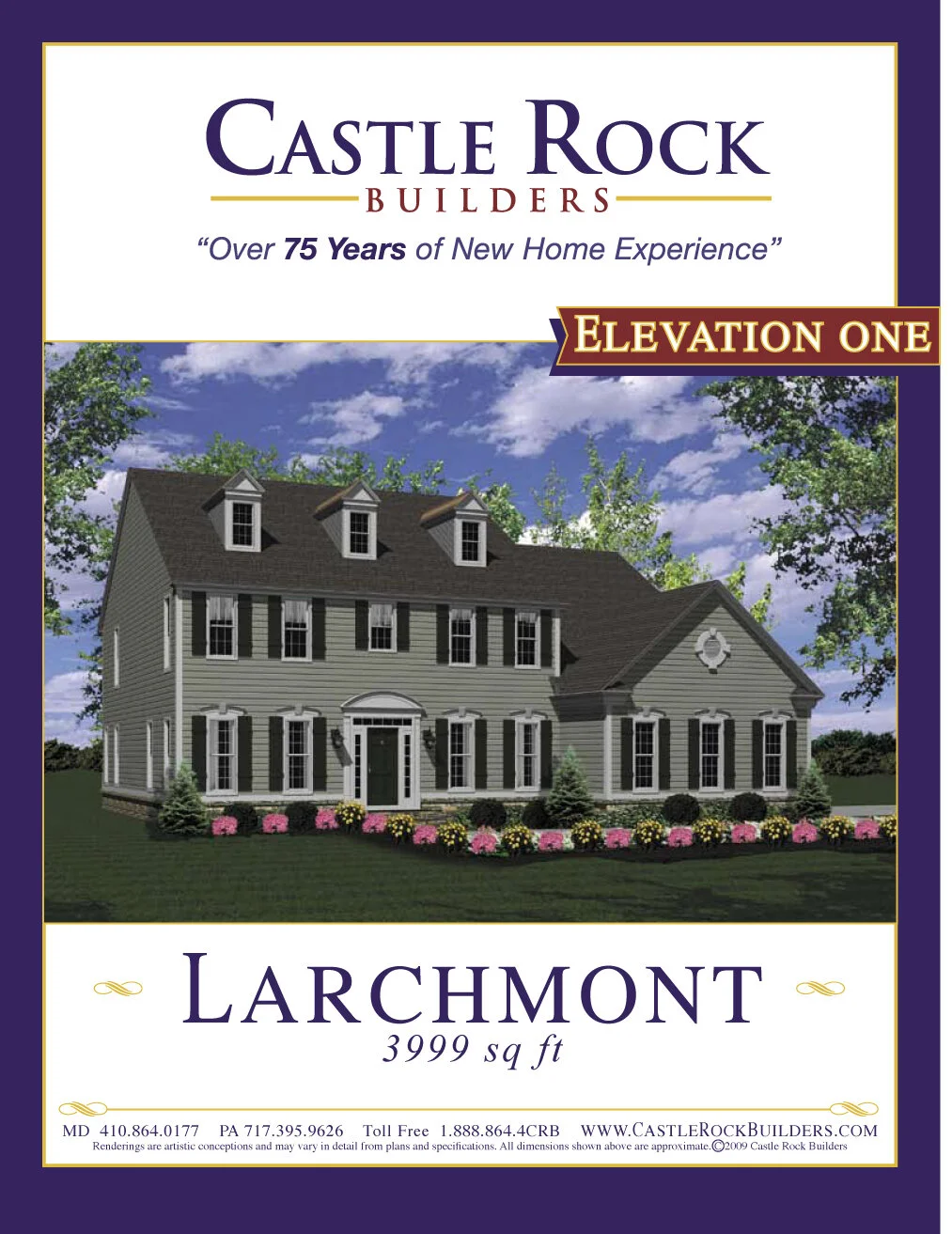 Castle Rock Builders Larchmont Plan 3999 Sq Ft 4 Bed 5 Bath