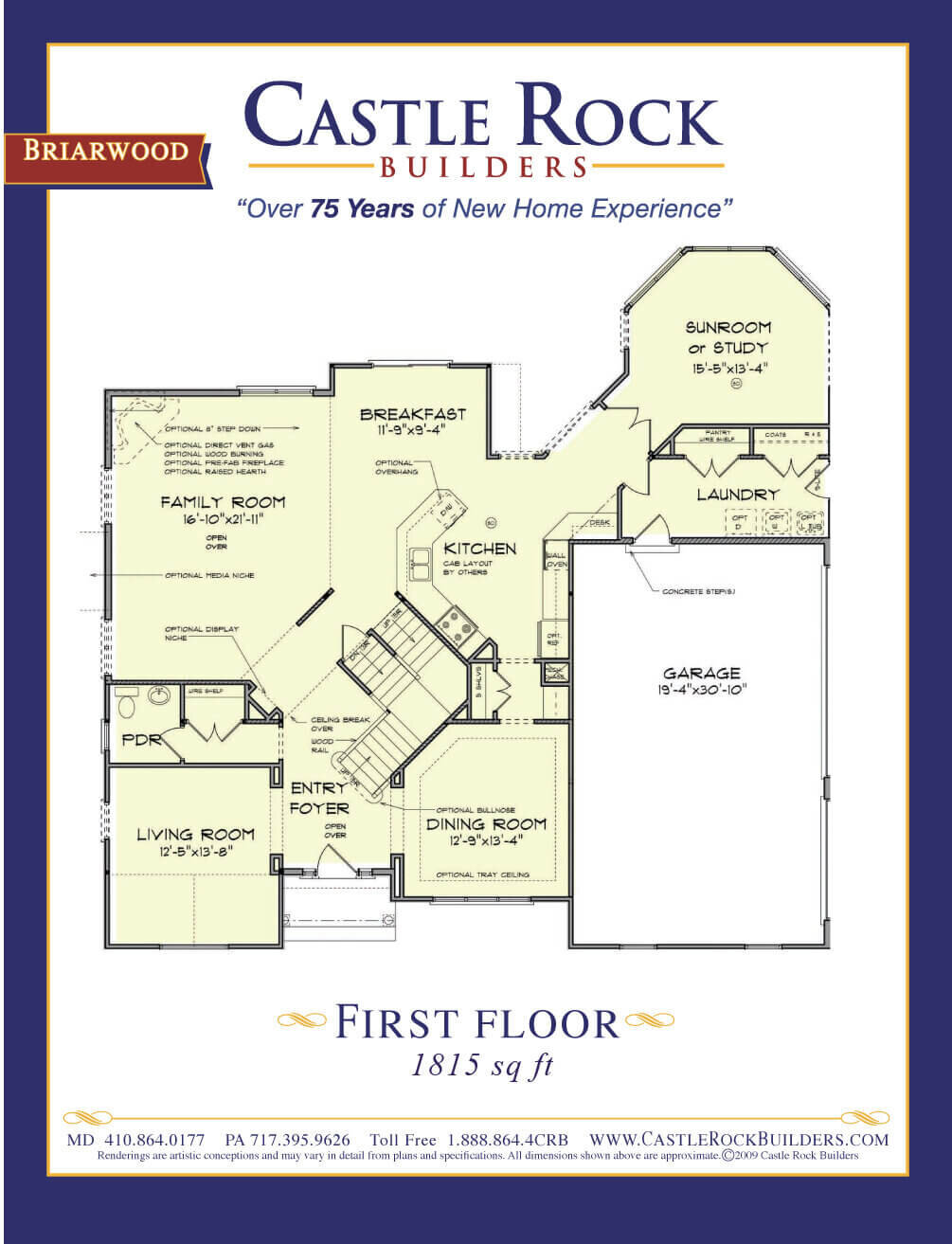 Briarwood house plan first level