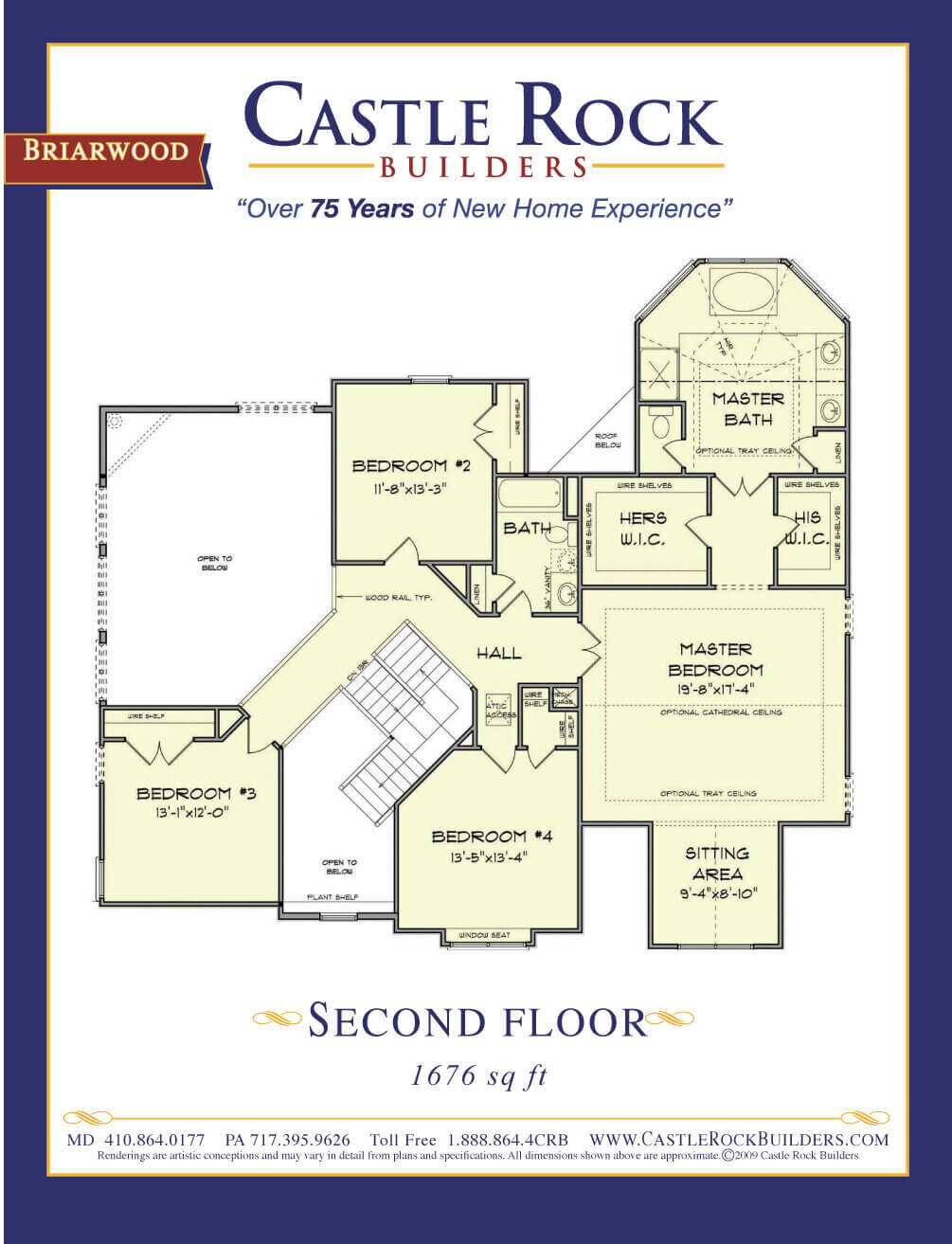 Briarwood house plan second level