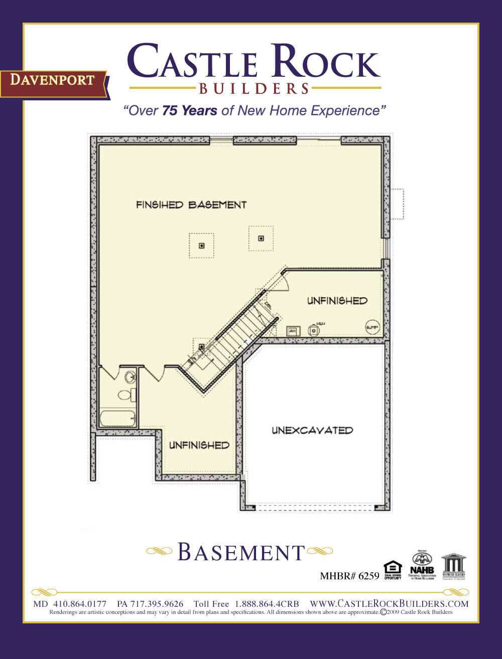 Davenport floor plan basement