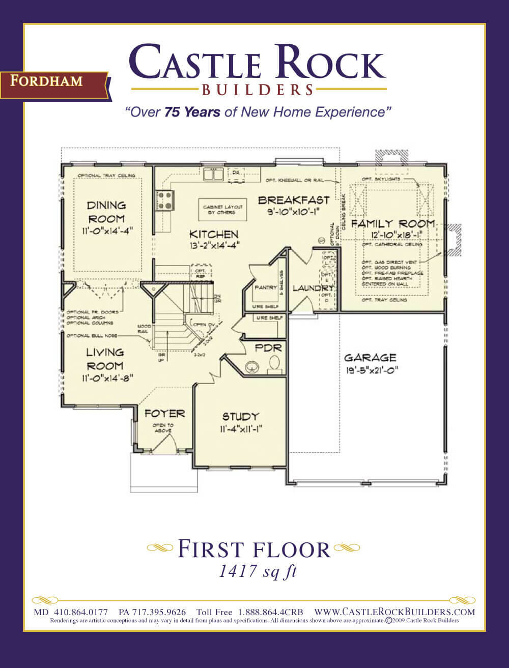 Fordham new construction plan first level