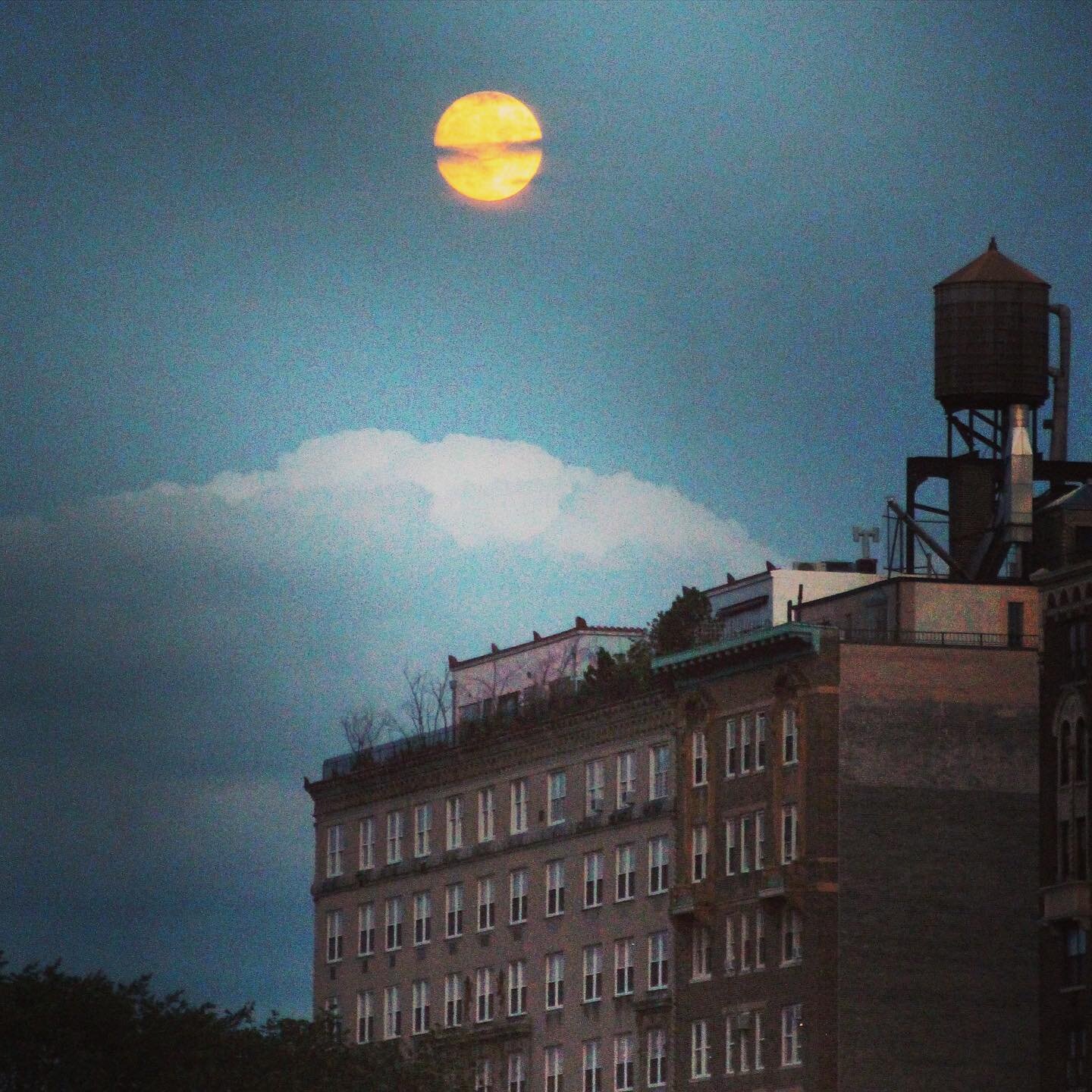 (Almost) full moon tonight 🌕