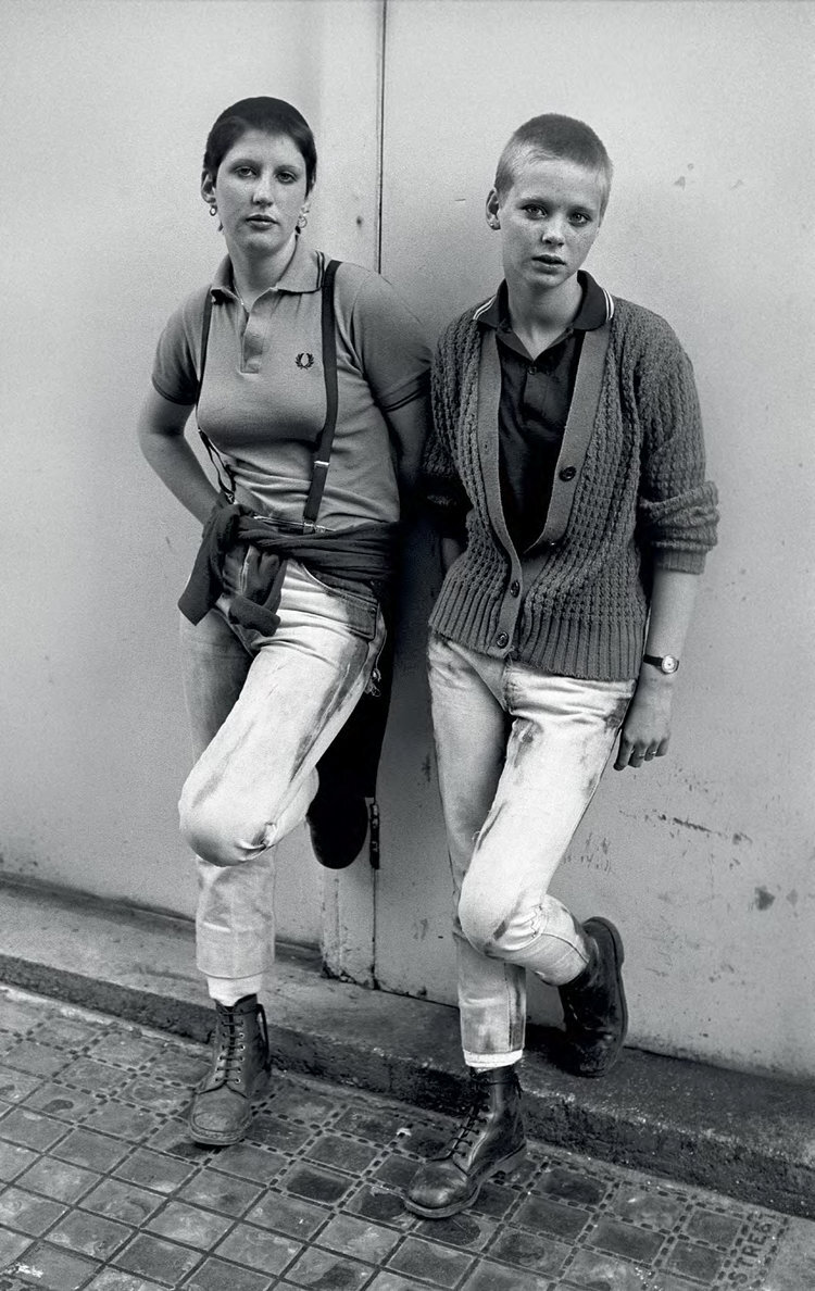  Brighton Skinheads, 1980. Silver Bromide, 16 x 20”. Ed. 5. 