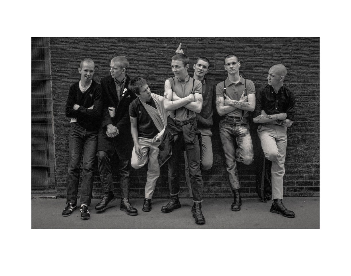   Skinheads, Goulston Street, 1981. C-Type, 11 x 14”  Ed. 10. £240    Purchase via prints@derekridgerseditions.com   