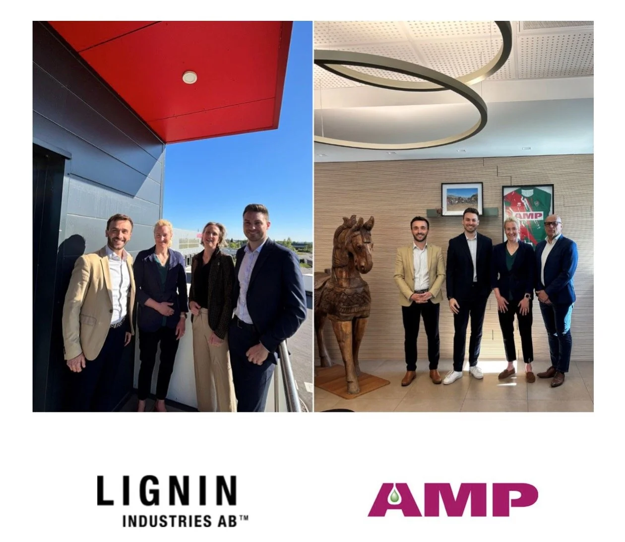 Pressrelease - AMP and Lignin Industries Announce Exclusive Partnership
