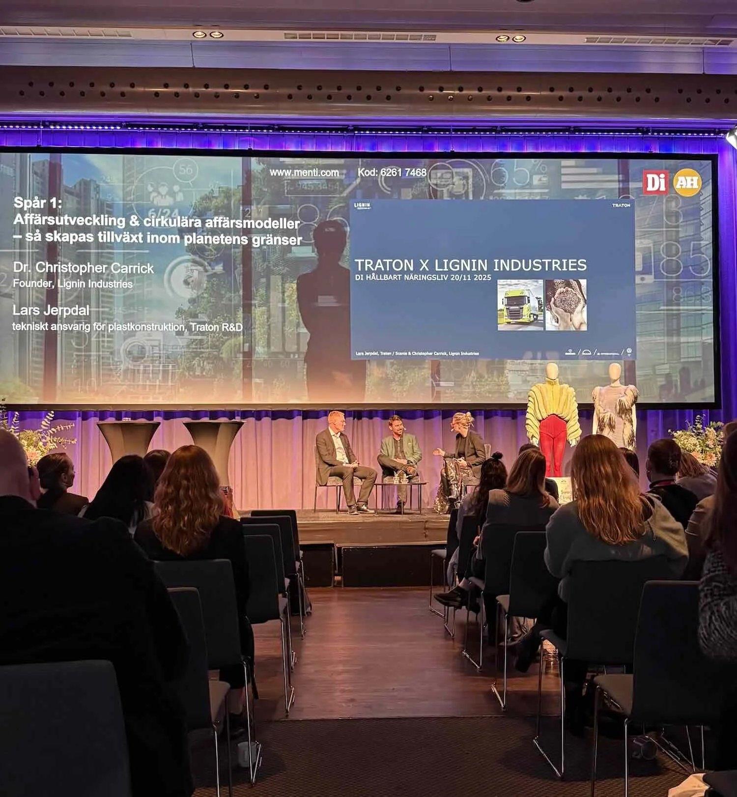Conference Hållbart Näringsliv (Sustainable Business), organised by Dagens Industri and Aktuell Hållbarhet