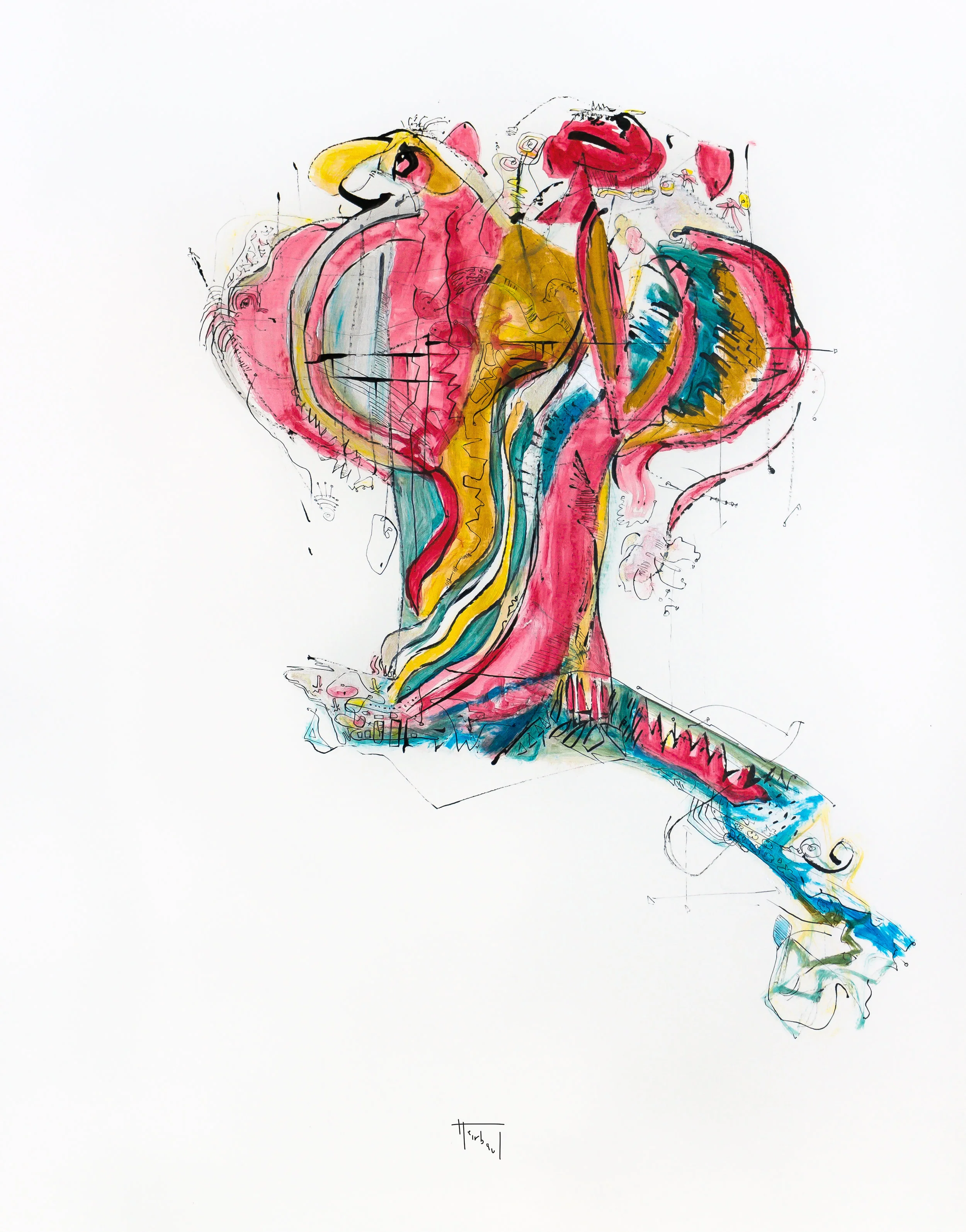 Heads on Fire 1 by Geert Heirbaut