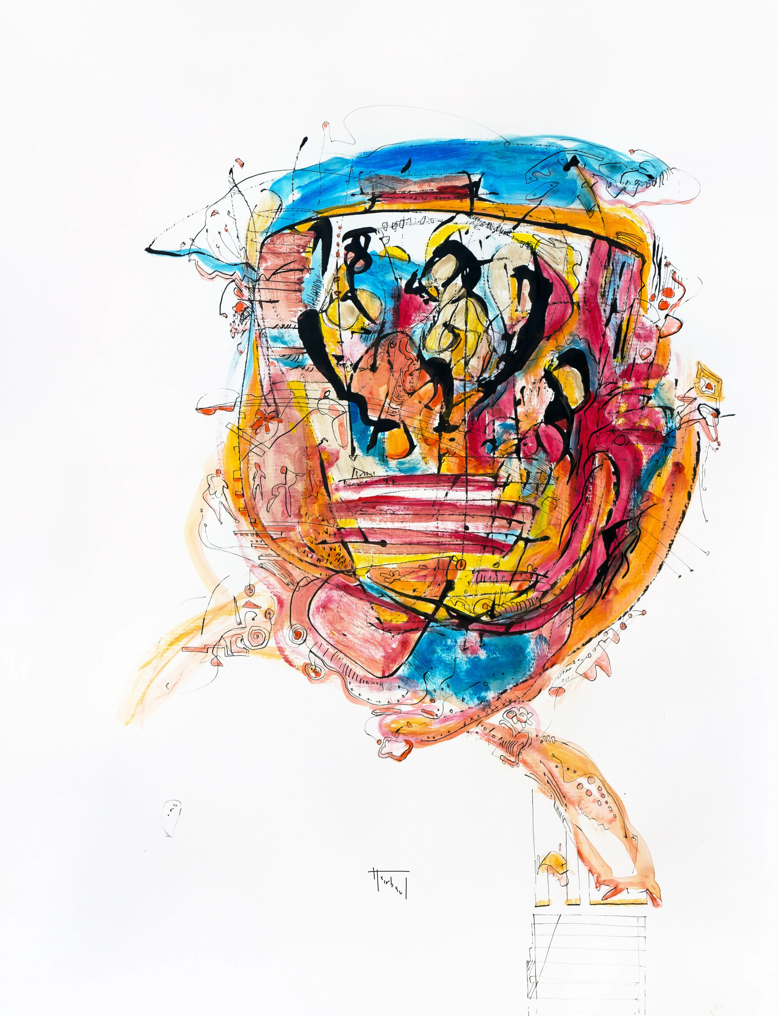 Heads on Fire 4 by Geert Heirbaut