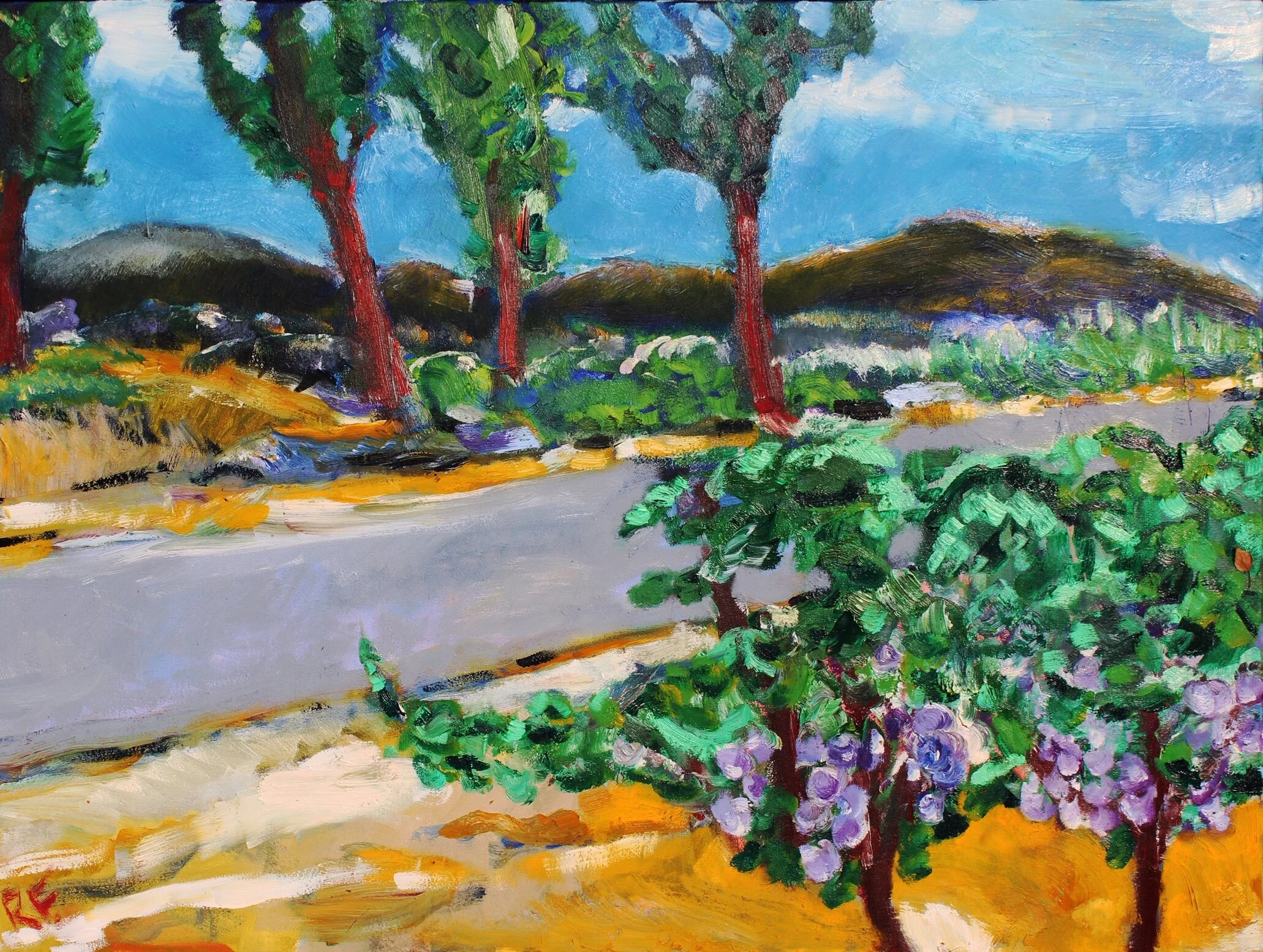 Roadside Vineyard by Richard Fox