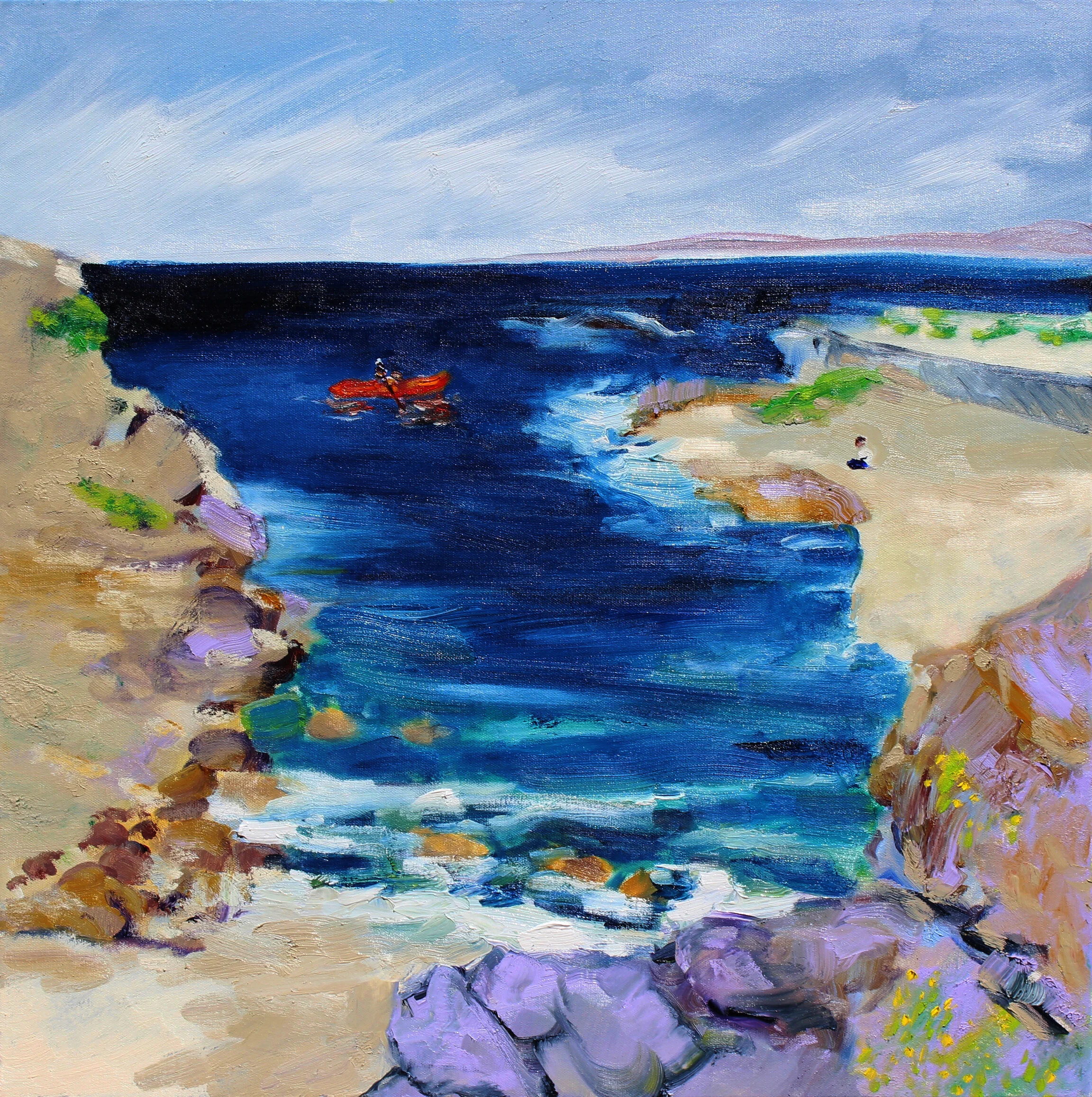 Kayaker, Monterey by Richard Fox