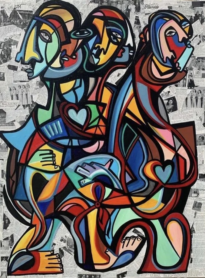 &nbsp;36x48 inMixed Media Collage