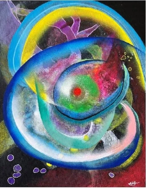 I Want to Be Happy 1 abstract painting