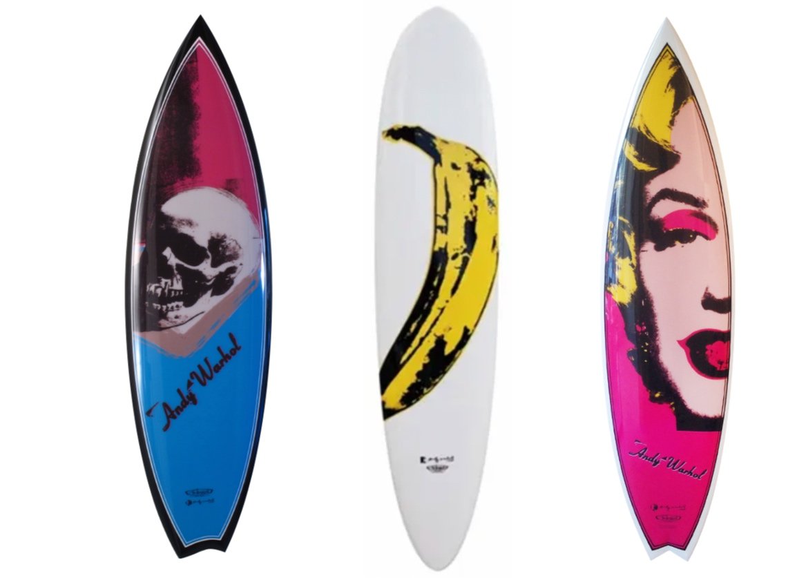 Tim Bessell X Andy Warhol Surfboards