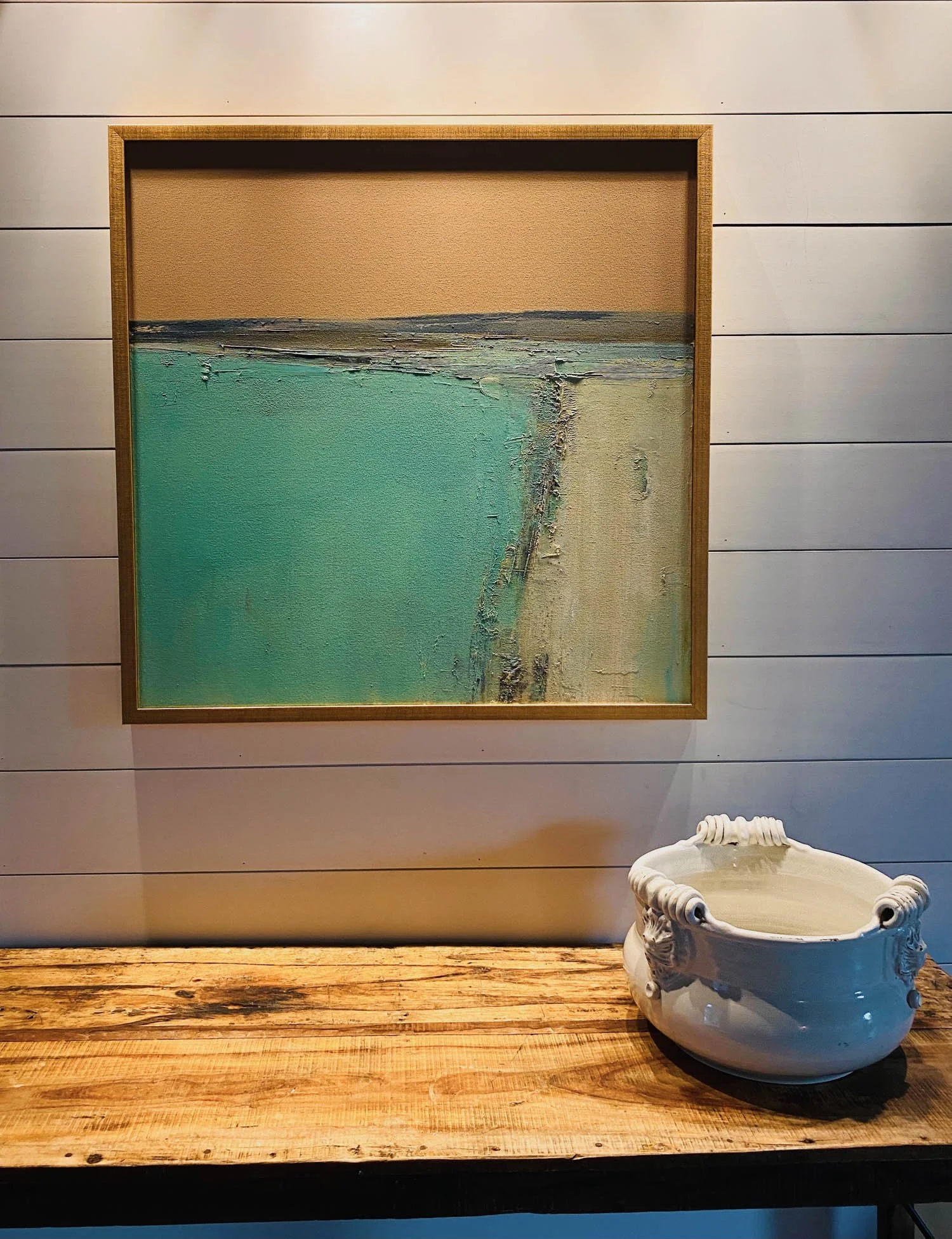 The Path painting hanging on wall