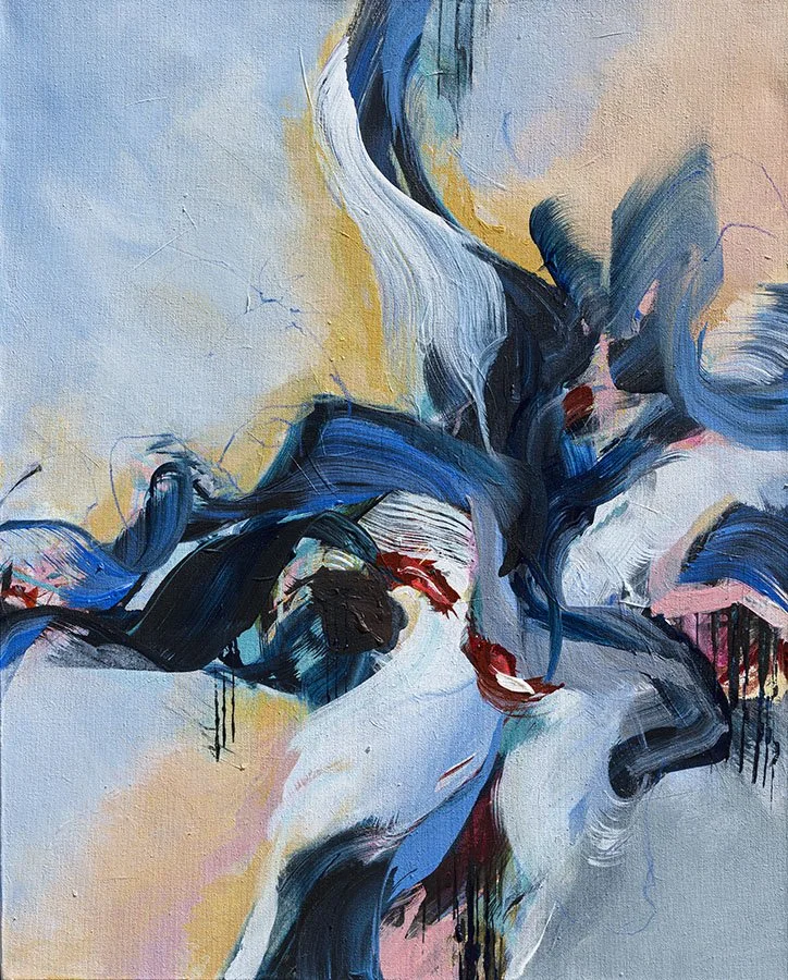 Sky Petals abstract painting