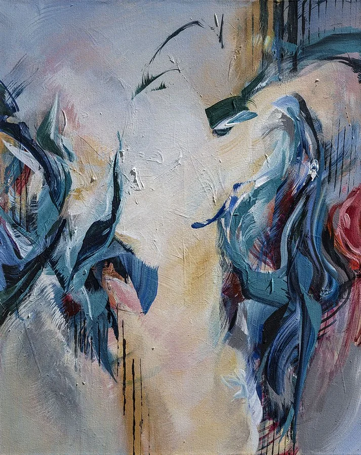 Cloud Dancer abstract painting