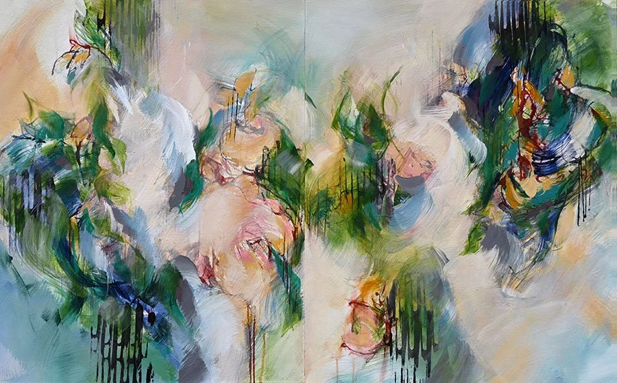 Tango in Green abstract painting