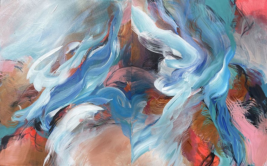 Gateway abstract painting