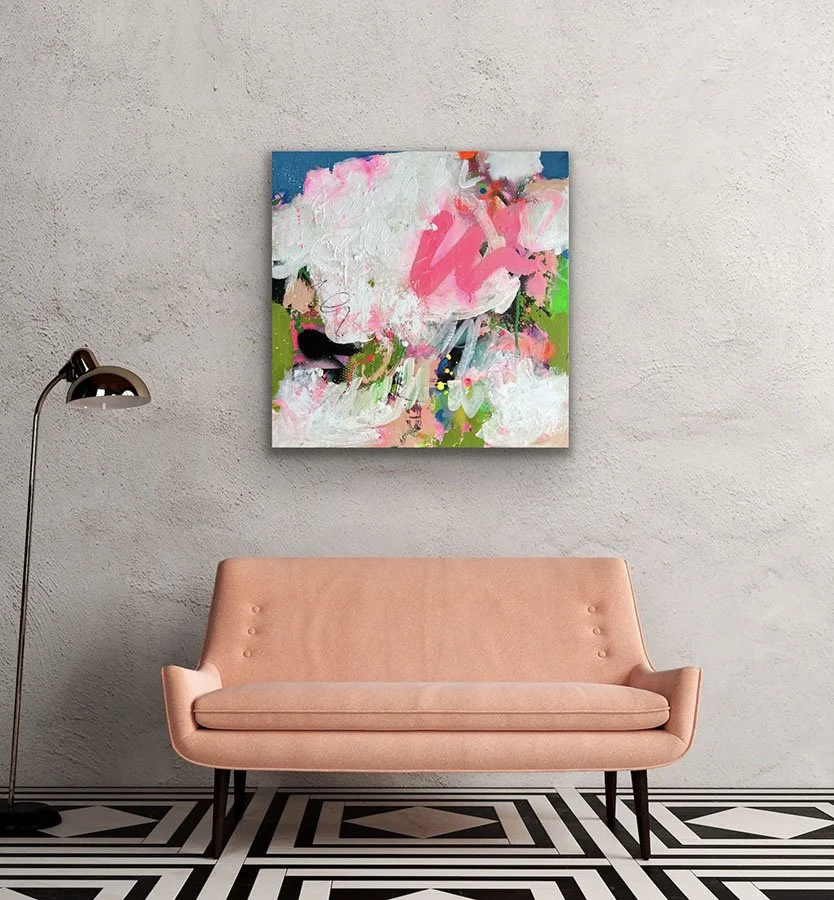Destination paining hanging on wall