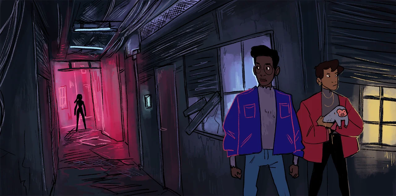 The world of Samuel and Djeya is based on a mix of 17th century Amsterdam and the Kowloon walled city of Hong Kong.