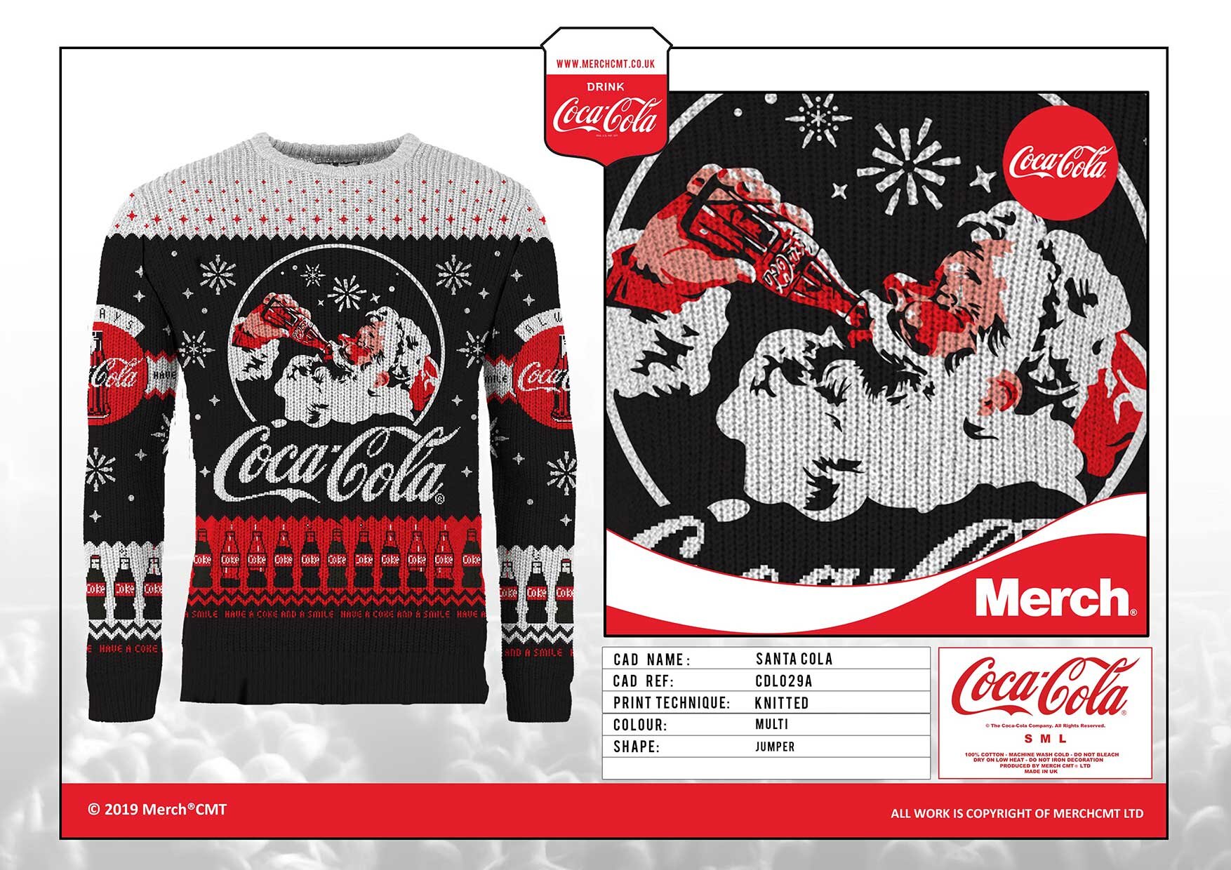 Coca Cola Christmas Designs Merch Cmt Licensed T Shirts Apparel