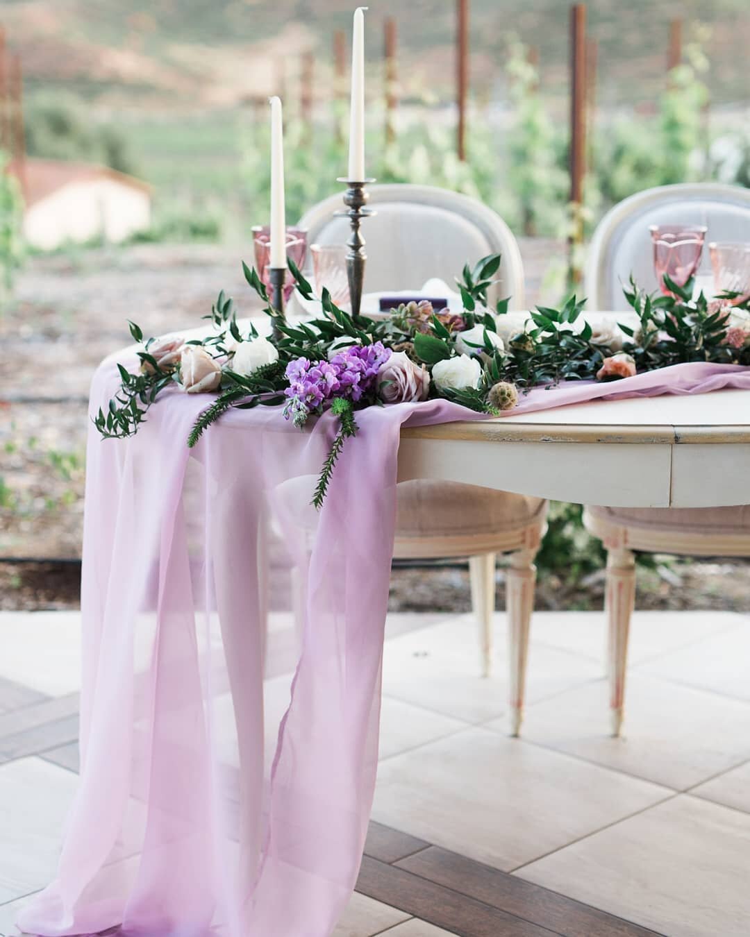 Sweetheart tables should be just as beautiful as your guest tables! After all, aren't you both the whole reason for this party in the first place?! This one is an oldie but a goodie. I think simple and elegant are always in style. 

And I can't wait 