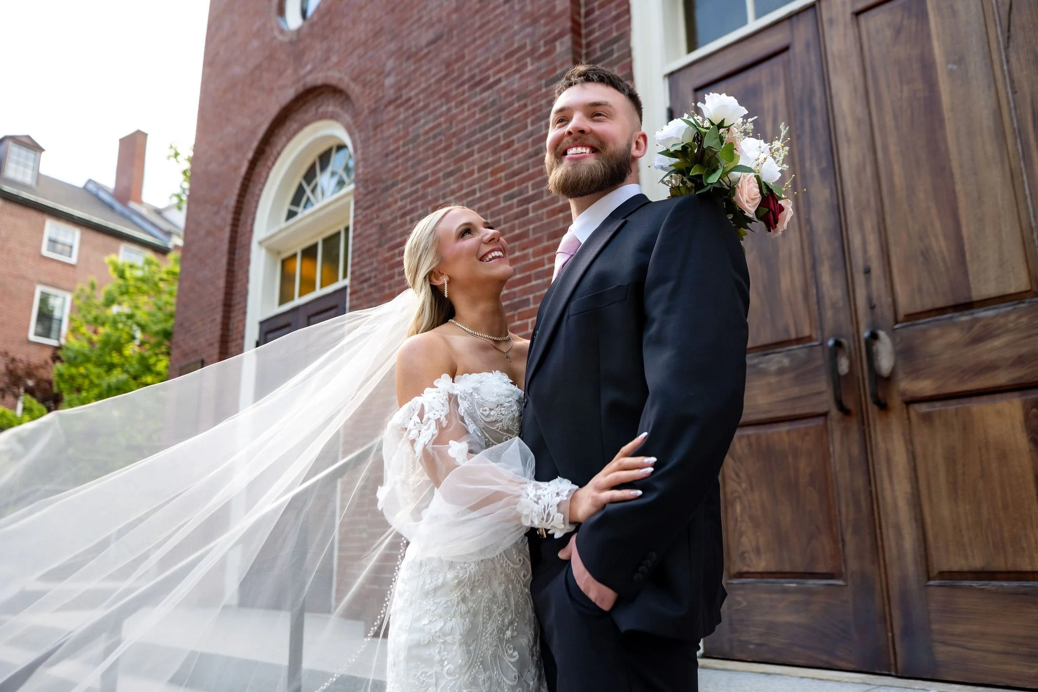 Sacred Tradition and Coastal Light: Jeremiah &amp; Vienna's Spring Wedding at Holy Trinity Greek Orthodox Church | Portland, Maine