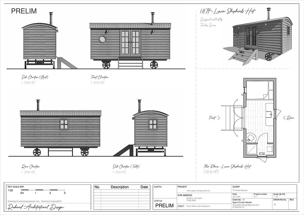 Luxury shepherd hut for sale with optional bathroom — Timeless Spaces
