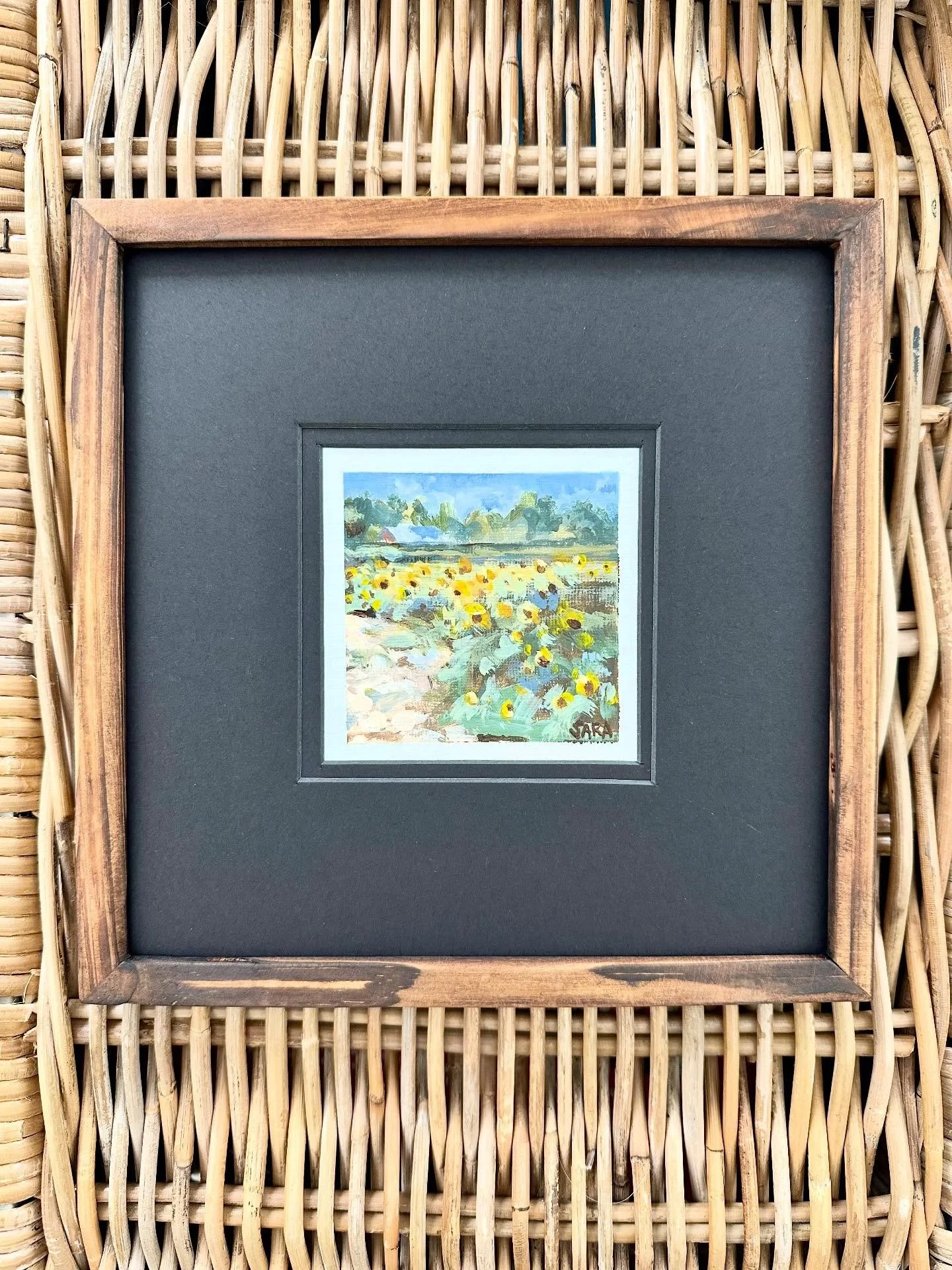 A favorite little painting from last week&hellip;🌻🌻🌻
I love the challenge of trying to convey a scene with fewer brushstrokes&hellip;not easy for someone who gets pretty hung up on the details! #sayless