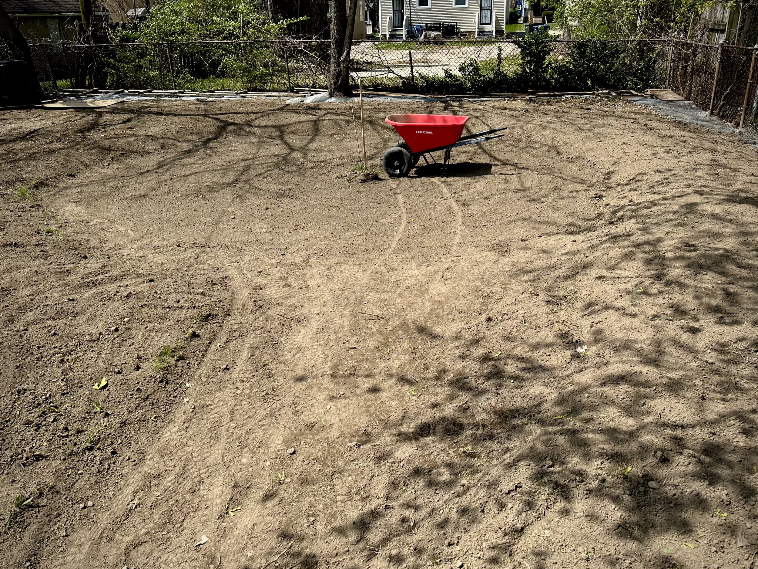 Digging out the firepit