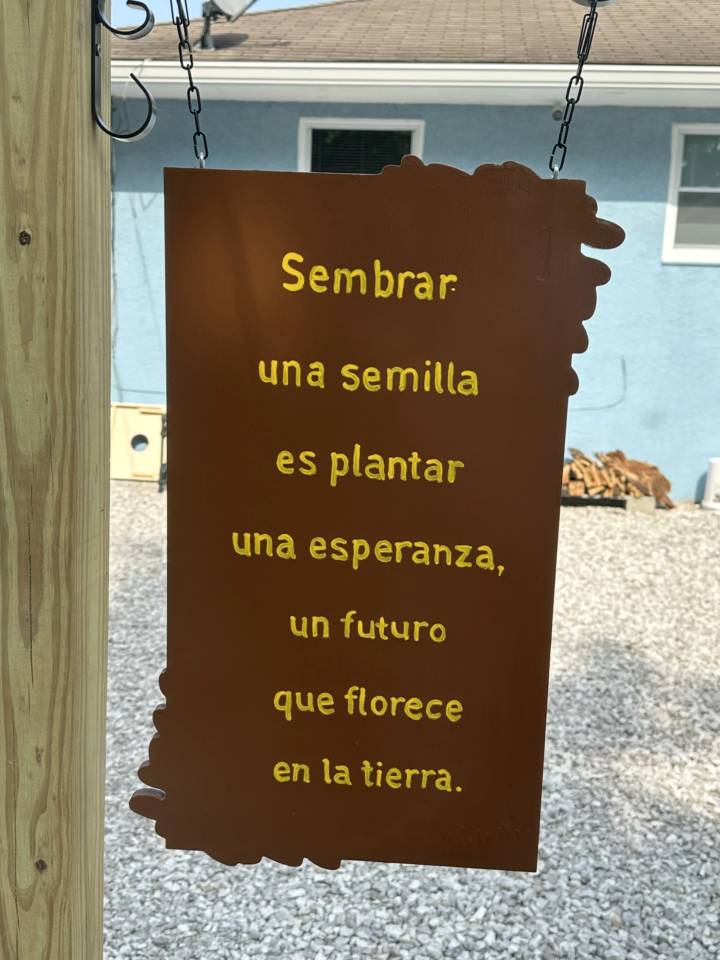 (To sow a seed is to plant hope, a future that blooms in the earth)
