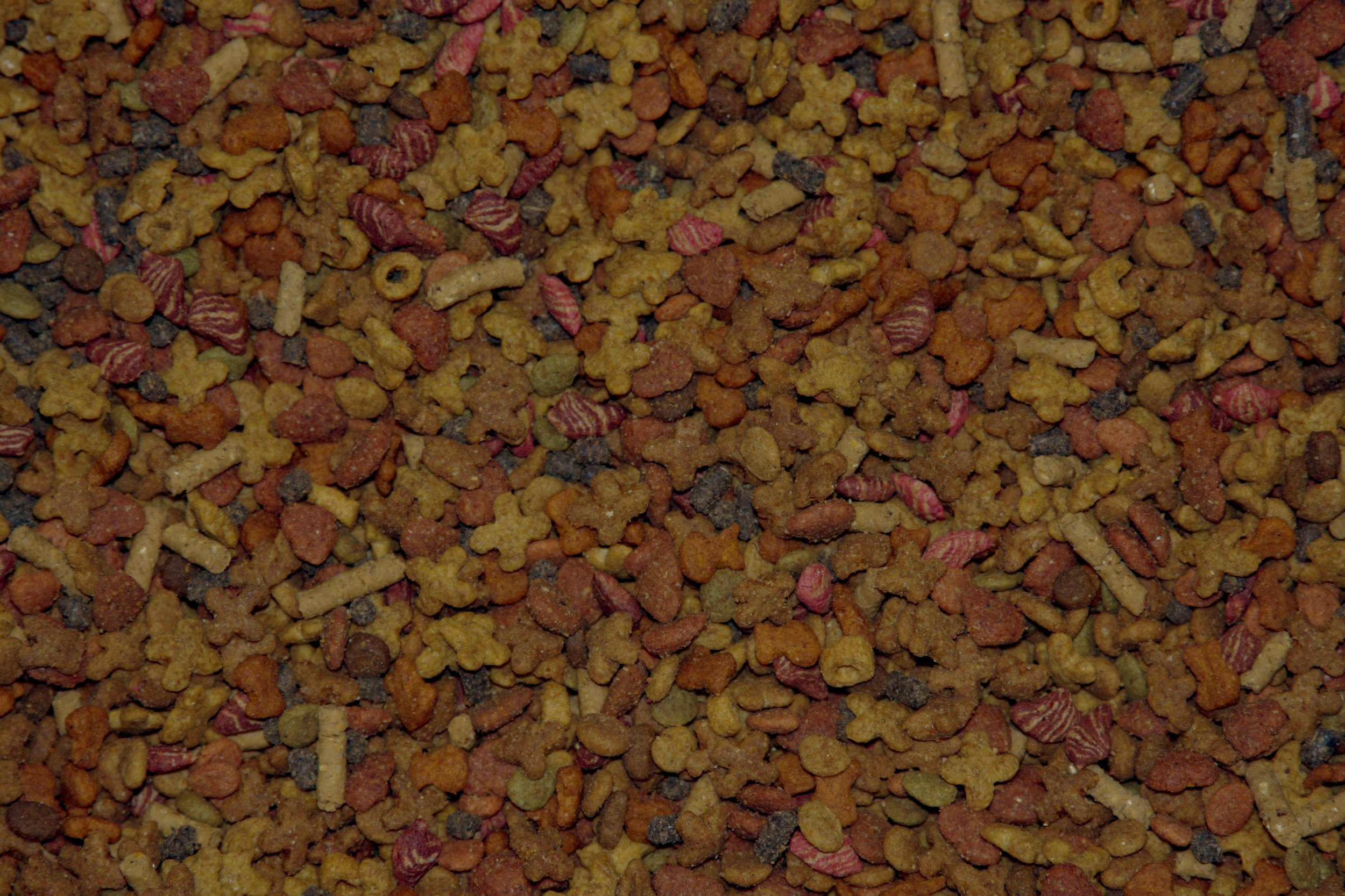A closeup of Hamor Hollow's custom food mix.