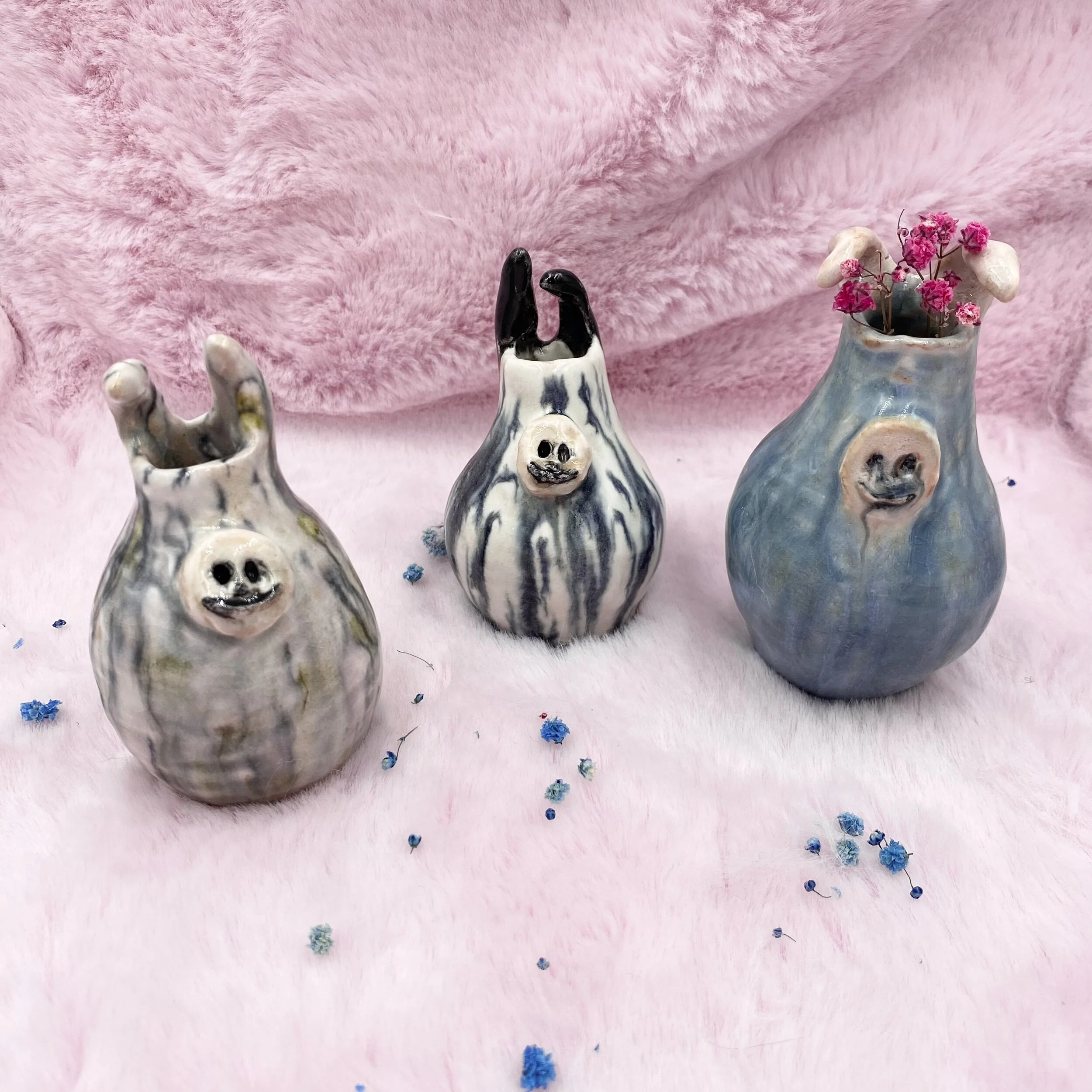 bunny army  mini vase