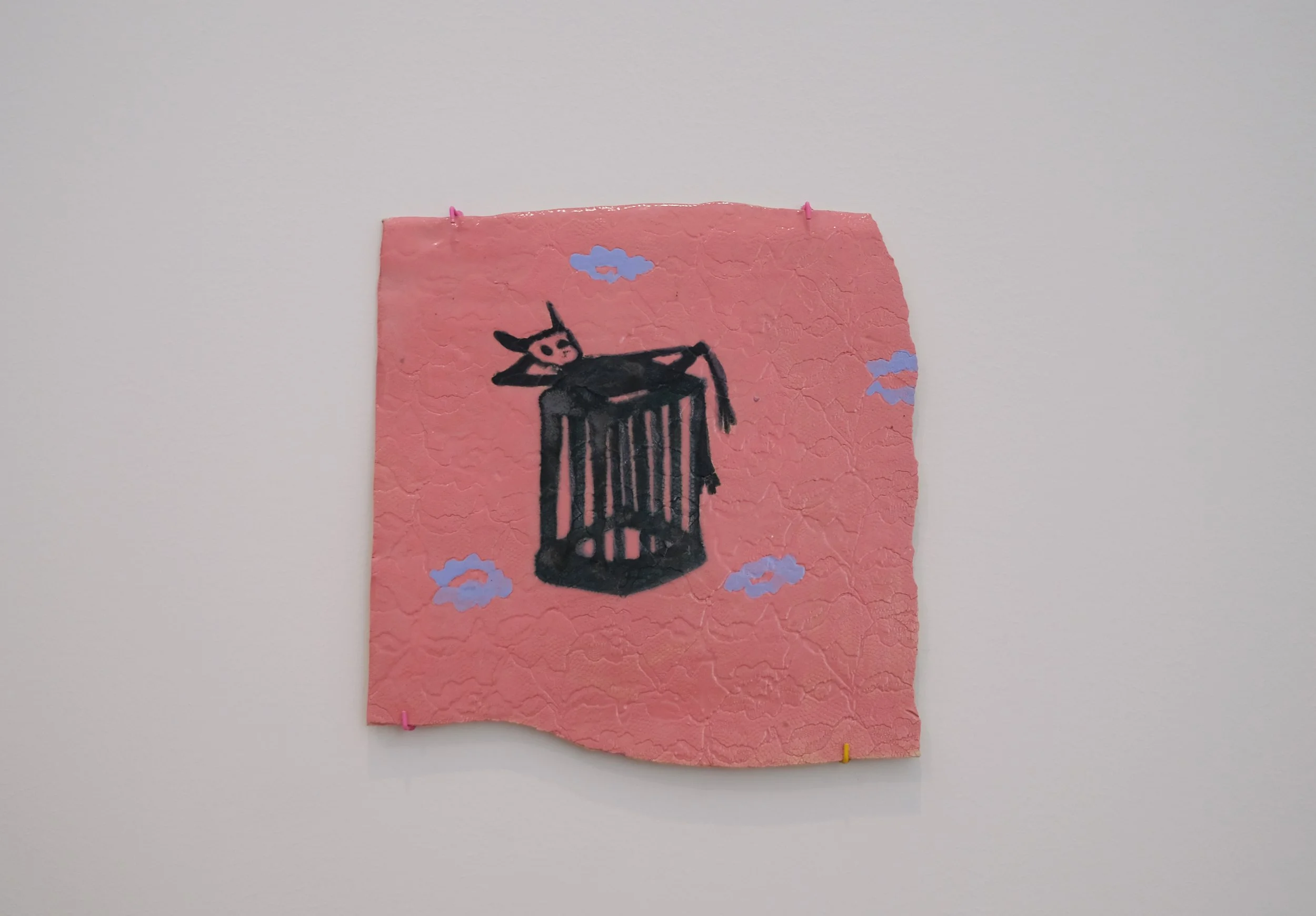 devil outside a cage