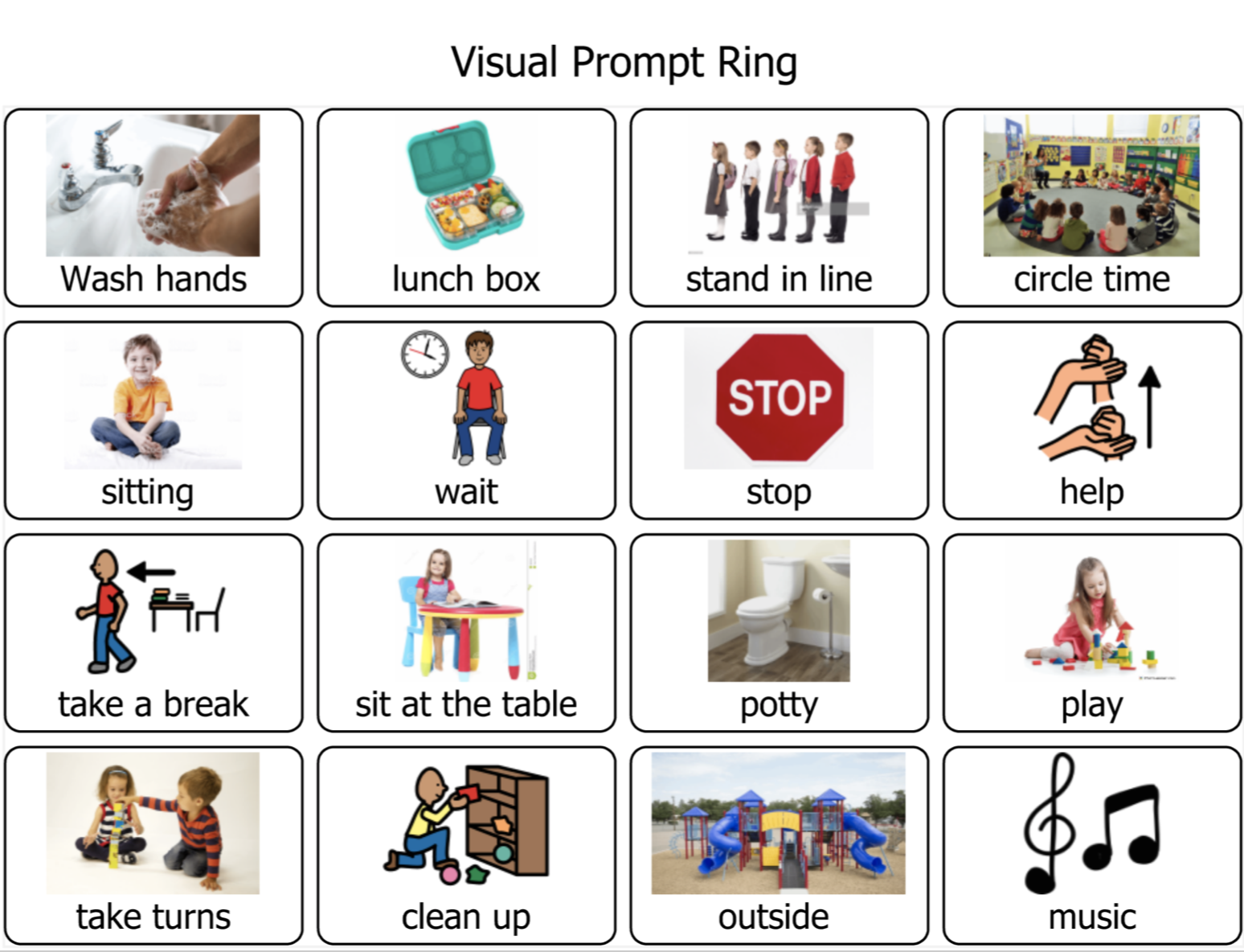Visual Prompts + First/Then