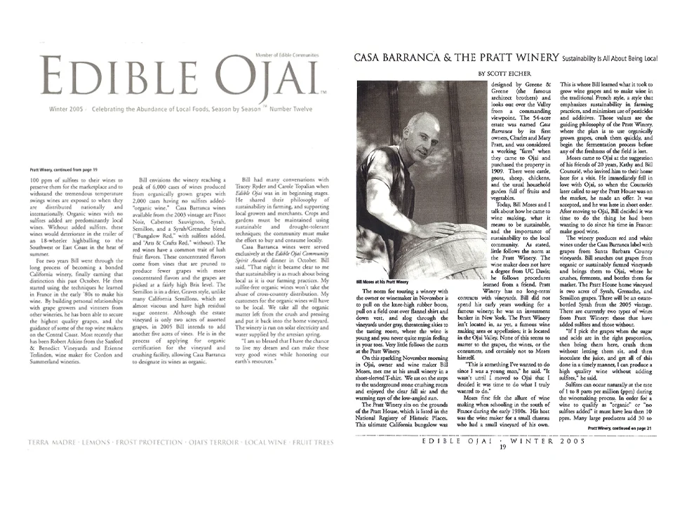 Edible Ojai Magazine - 2005
