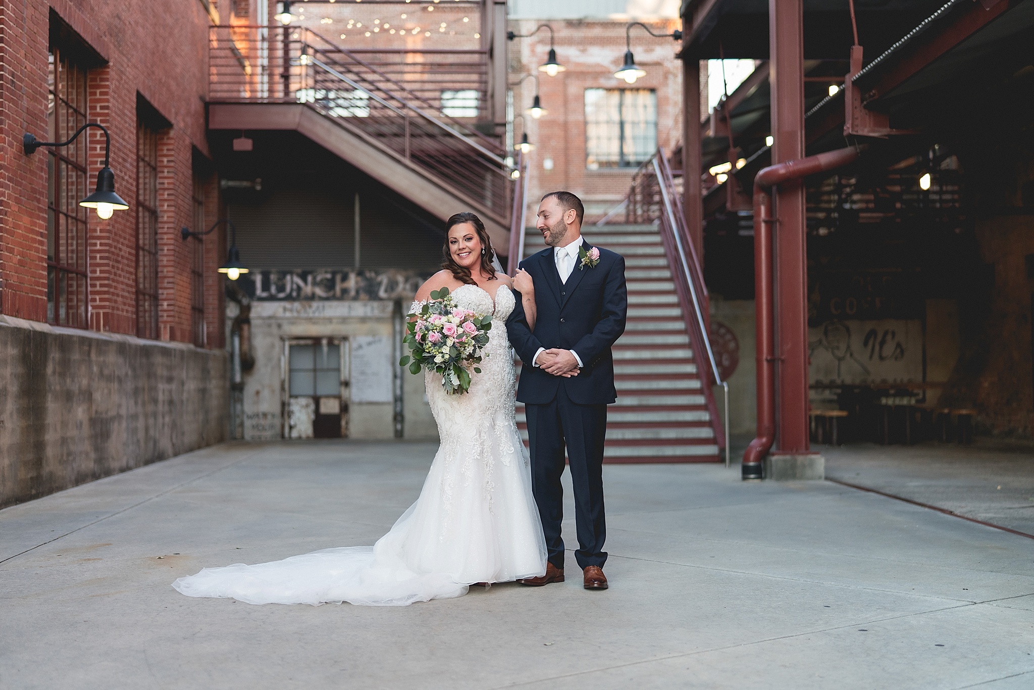 Lindsey &amp; Chris - Bay 7 at American Tobacco Campus Wedding Preview - Durham NC Photographer