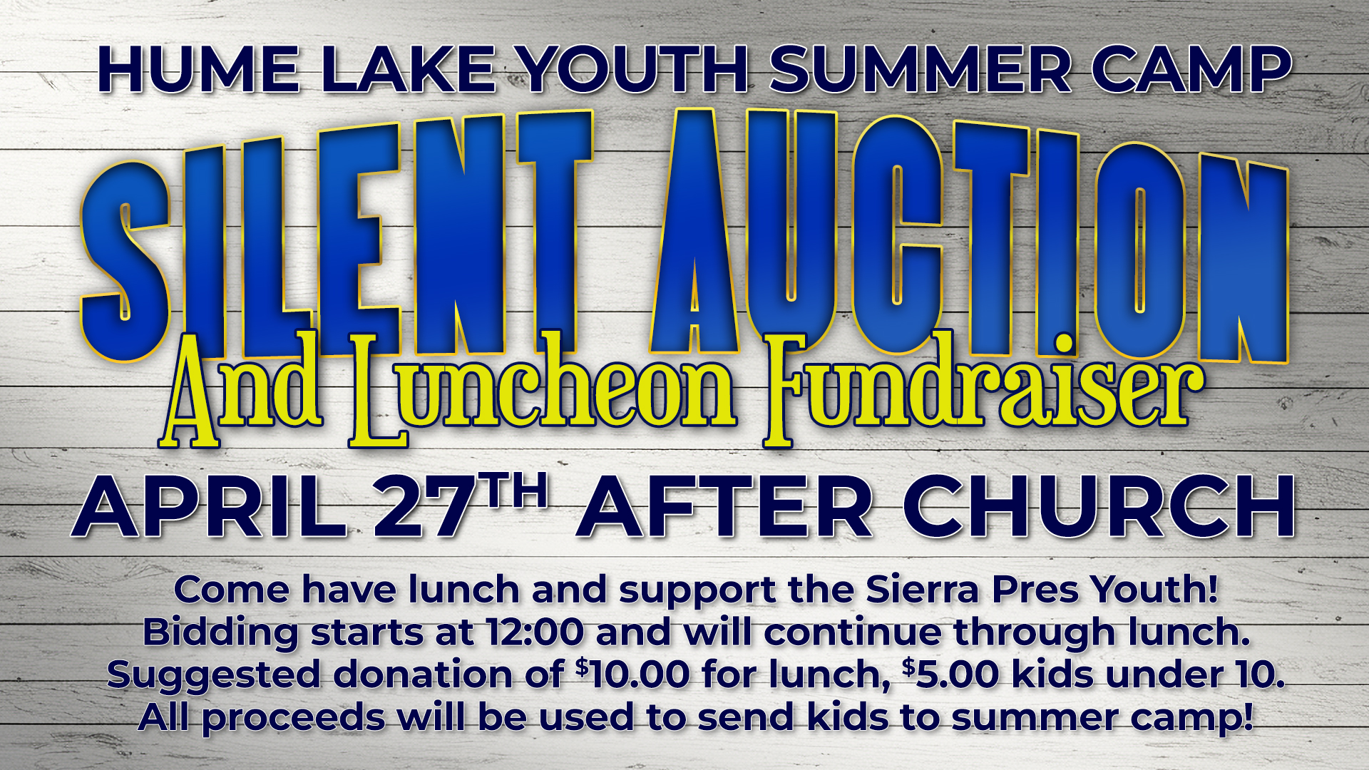 Ankor Youth Summer Camp Fundraiser