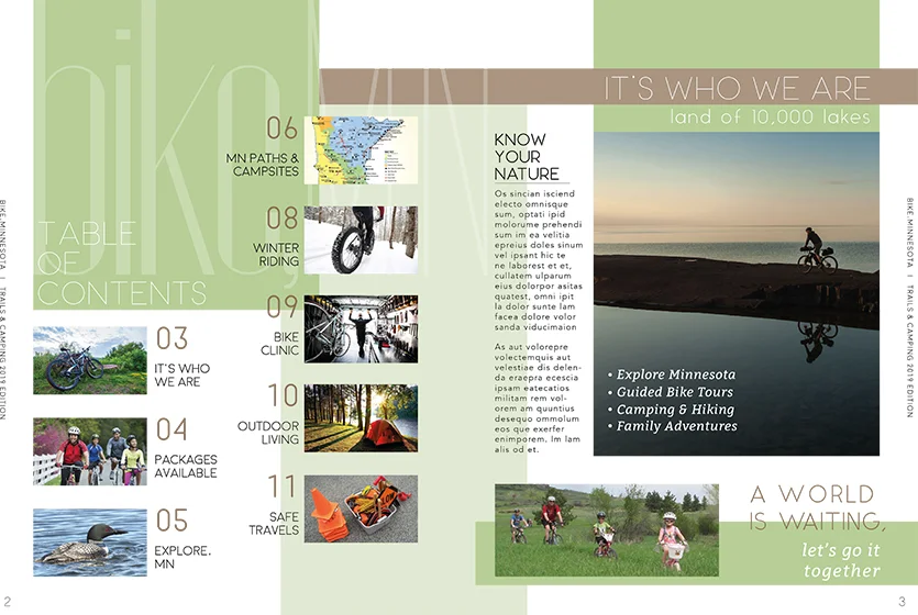 bike, MN Table of Contents