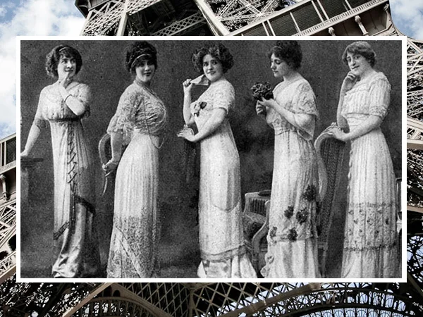 Models in Paris in the early 1900s