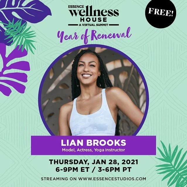 Join me and ESSENCE in making 2021 your Year of Renewal with #ESSENCEWellnessHouse.  We're talking self-care tips and rituals for our mind, body and spirit.  Streaming on ESSENCEStudios.com, claim your spot now!  Thursday, Jan 28th 6PM ET/ 3PM PT, th