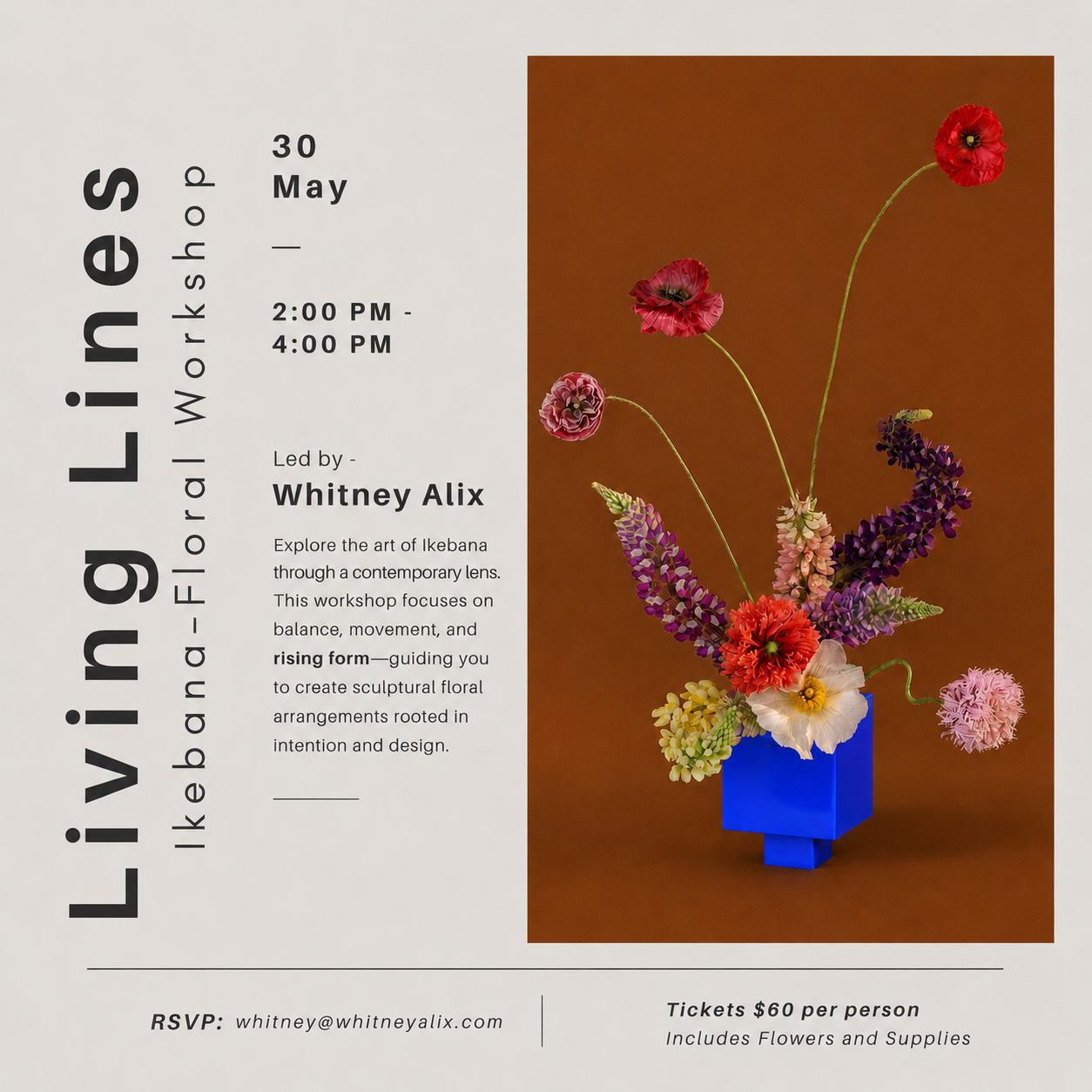 LIVING LINES - IKEBANA - floral workshop