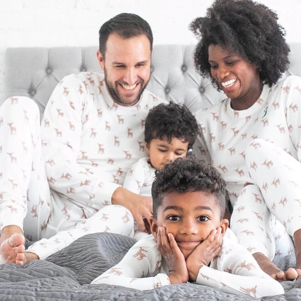 family pajamas with baby