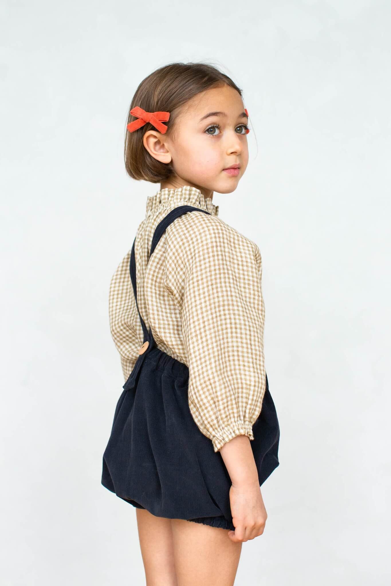 キッズ服女の子用(90cm~)soor ploom Ramona Blouse, Gingham - ブラウス