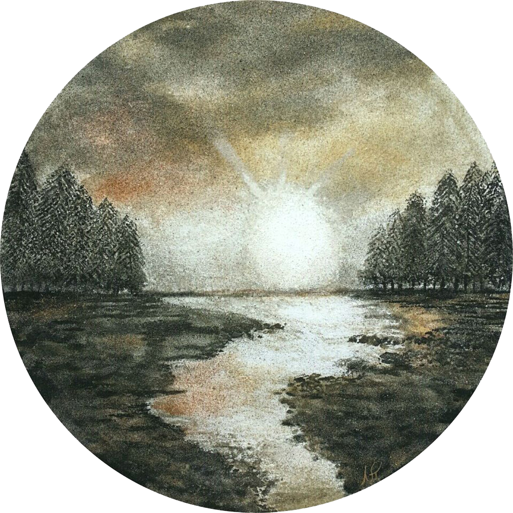 “Hope” - series SAND & STORM - SOLD -created with 9 shades of natural New Zealand sand Size: 700 mm diameter Price: $ 1000 Happiness is not a destination, it is the journey.
