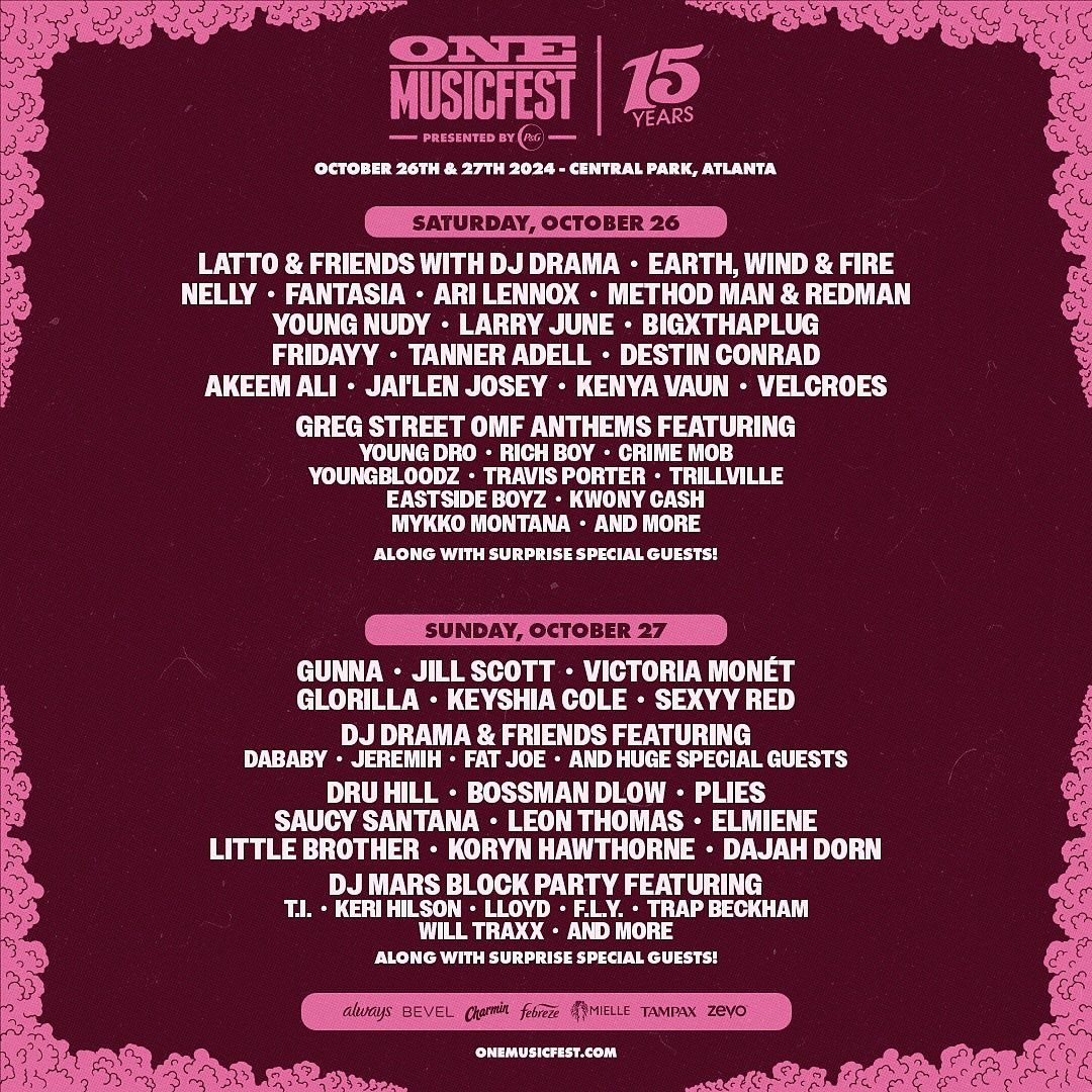 All roads lead to @onemusicfest this weekend and @cuzeventsrock will definitely be in the place to be capturing some great performances and dope activations. Doors open at noon! #cuzeventsrock #onemusicfest #omf2024 #atlanta #musicfestival #concertph