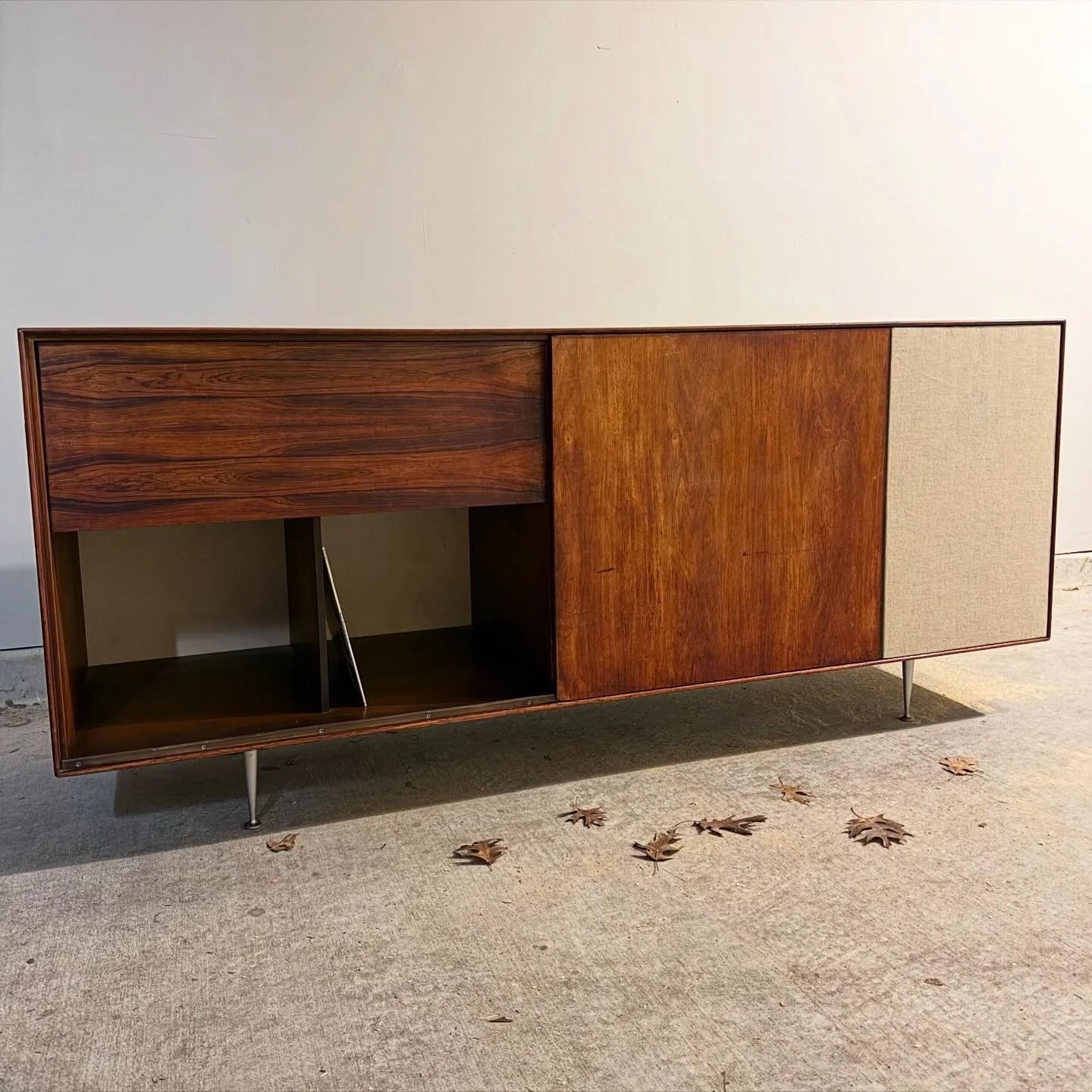 1957 Herman Miller Thin Edge Hi Fi Cabinet Model 5718 by George Nelson